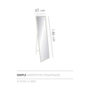 Liberta - Maison SIMPLE Epidapedios Kathreptis Lefkos 45x4.6x146cm 11-0093