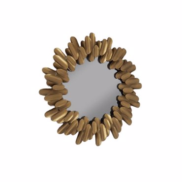 Liberta-Maison Thorn Καθρέπτης Χρυσό Μεταλλικο 62.5x4x62.5cm 11-0697
