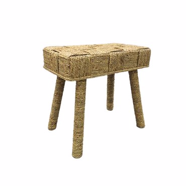 Liberta - Maison ROPE Σκαμπό Φυσικό 48.5x30x45cm 16-0884