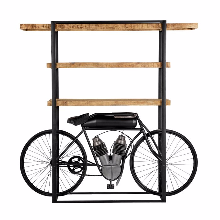 Liberta-Maison Motor Bibliothiki Psili Fusiko 183x41x183cm 24-0694