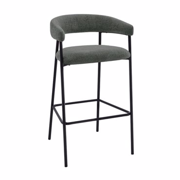 Liberta - Maison ECLIPSE Σκαμπό Bar Γκρι 45x46x92cm 26-0078