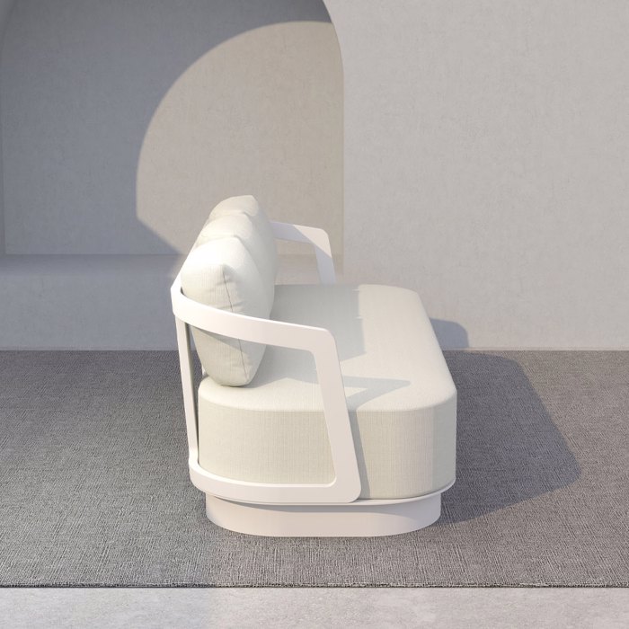Liberta - Maison TORRE Set Saloni Exoterikou Xorou Off White 198x81x66cm 49-0006