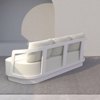 Liberta - Maison TORRE Set Saloni Exoterikou Xorou Off White 198x81x66cm 49-0006