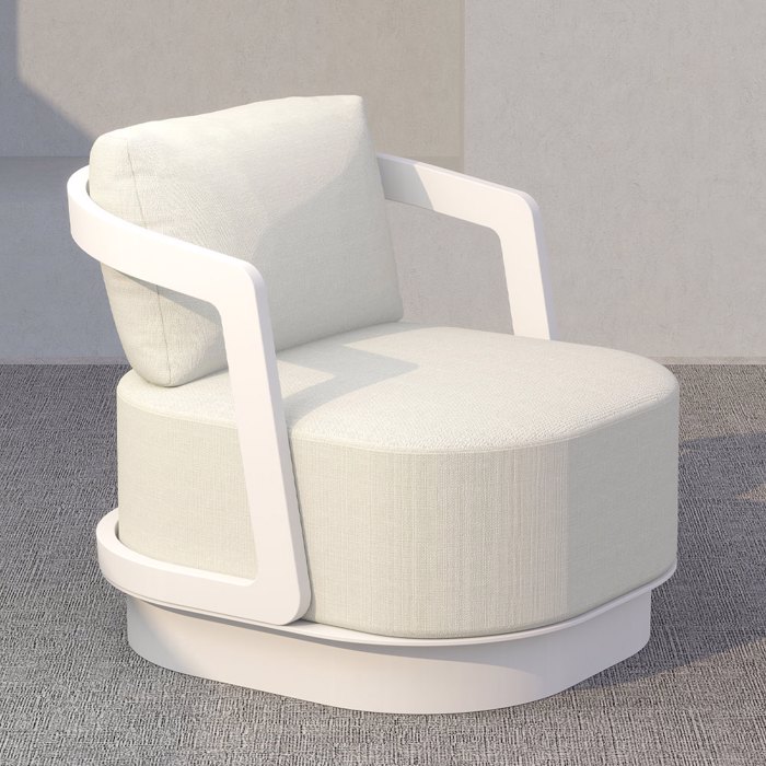 Liberta - Maison TORRE Set Saloni Exoterikou Xorou Off White 198x81x66cm 49-0006