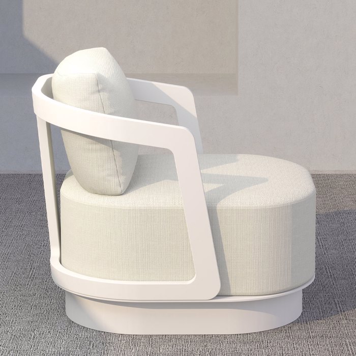 Liberta - Maison TORRE Set Saloni Exoterikou Xorou Off White 198x81x66cm 49-0006