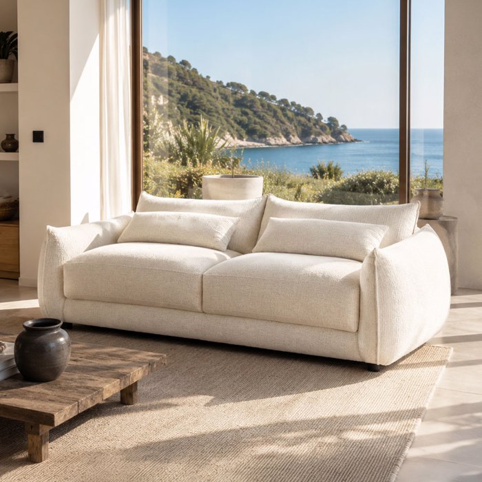 Liberta-Maison Doha Kanapes 3ThESIOS Bez 227x94x73cm 70-0475