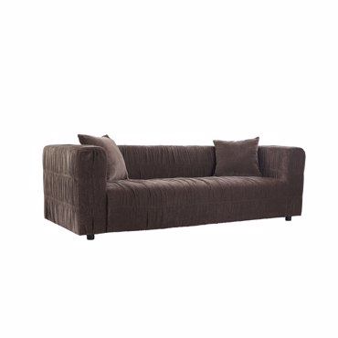 Liberta-Maison Plisse Καναπές 3ΘΕΣΙΟΣ Καφέ 228x97x70cm 70-0476