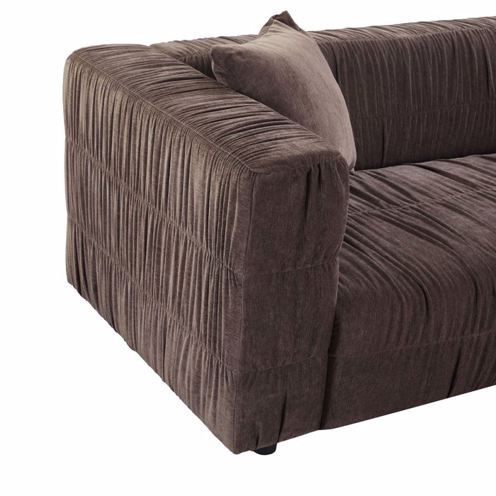Liberta-Maison Plisse Kanapes 3ThESIOS Kafe 228x97x70cm 70-0476