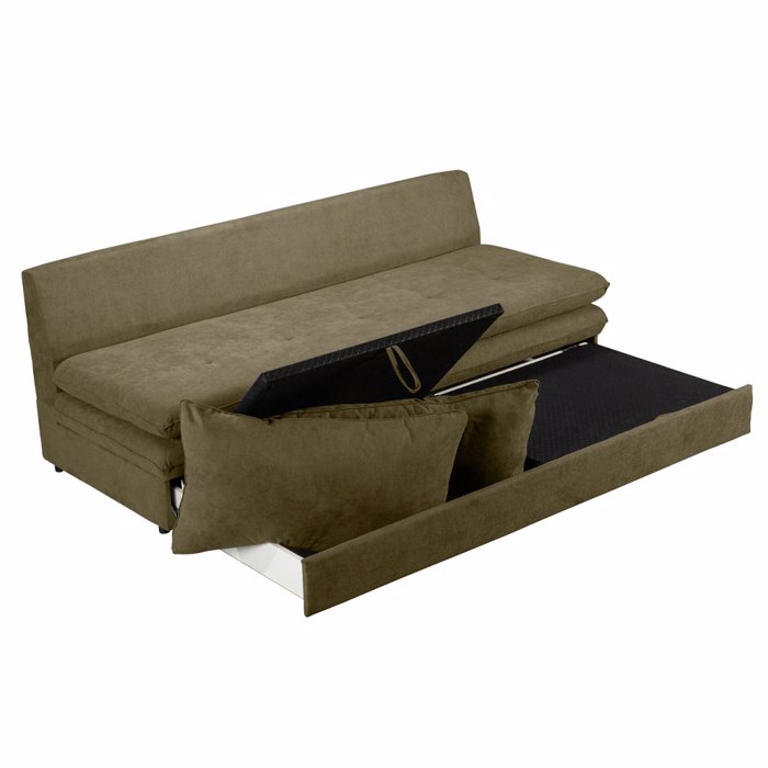 Liberta - Maison GIRASOLE Trithesios Kanapes Krebati Xaki 200x87x90cm 71-0228