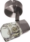 ACA Spot Orofis Peristrefomeno/Ruthmizomeno Metalliko/Gyalino 'Naples' Nikel G9 10X7,5cm 090106NM 