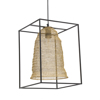 Inart Fotistiko Orofis Metalliko Mavro Xruso 30X30X40 E27 3-10-650-0001