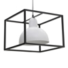 Inart Fotistiko Orofis Metalliko Mavro Lefko E27 37X37X27 3-10-650-0007