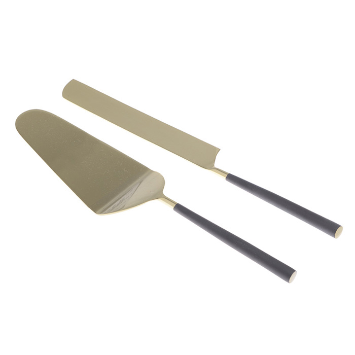 Inart Set ton 2 Serbirismatos Pastas Metalliko Xruso 3-60-852-0021