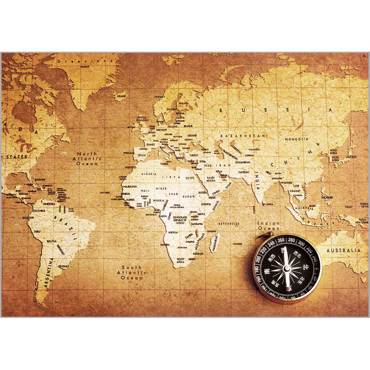 Ρόλερ με Ψηφιακή Εκτύπωση 'World Map' Α0901