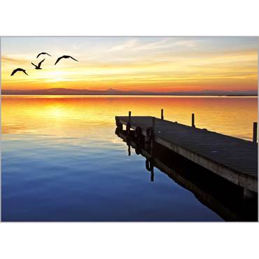 Ρόλερ με Ψηφιακή Εκτύπωση 'Lake Pier' Α1301