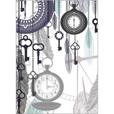 Ρόλερ με Ψηφιακή Εκτύπωση 'Clocks' Α1303