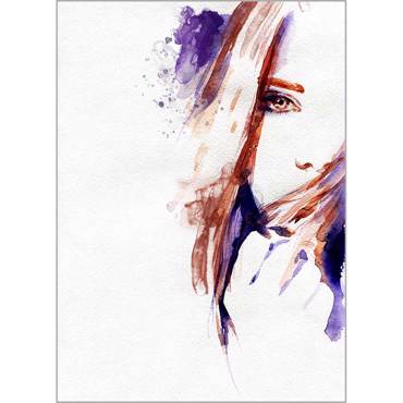 Ρόλερ με Ψηφιακή Εκτύπωση 'Watercolor Face' Α1405