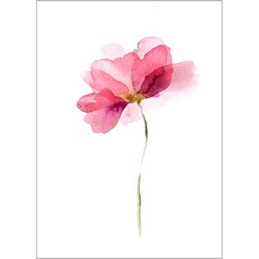 Ρόλερ με Ψηφιακή Εκτύπωση 'Watercolor Flower' Α1506
