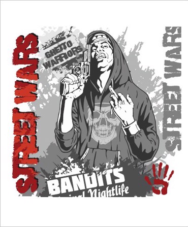 Ρόλερ με Ψηφιακή Εκτύπωση 'Street Wars' E368