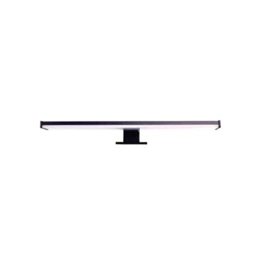InLight Φωτιστικό καθρέπτη LED 8W 4000K από πλαστικό σε μαύρη απόχρωση 40cm (1047-Β)