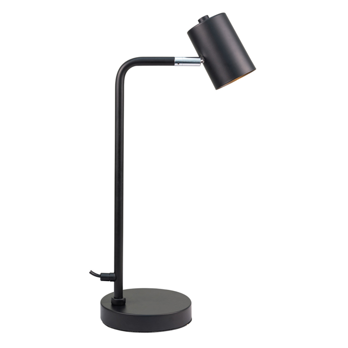 InLight Epitrapezio fotistiko se mavro xroma 1XGU10 F33cm (3015-BL)