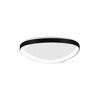 Inlight Plafoniera Orofis LED 25W 3CCT apo Mavro Metallo kai Akruliko F61.5x5cm (42043-Black)