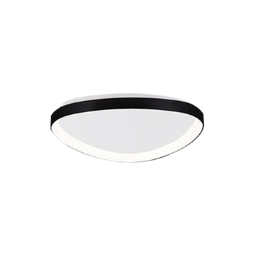 Inlight Πλαφονιέρα Οροφής LED 25W 3CCT από Μαύρο Μέταλλο και Ακρυλικό Φ61.5x5cm (42043-Black)