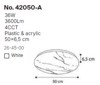 InLight Plafoniera Orofis LED 36W 4CCT apo Lefko Akruliko F50cm (42050-A-Lefko)