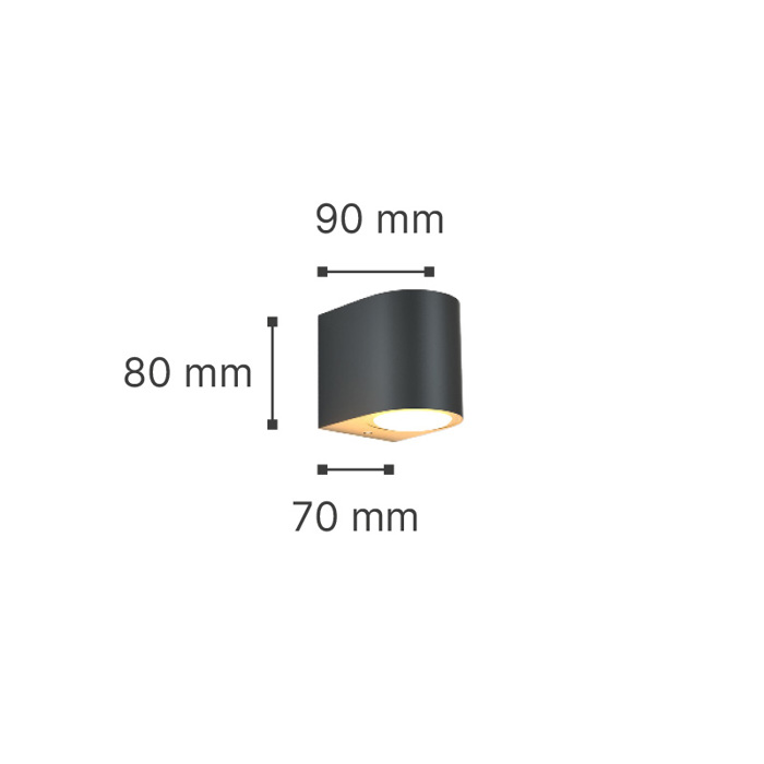ItLighting Aplika Exoterikou Xorou 'Powell' 1xGU10 Ggri 9x8cm 80200234
