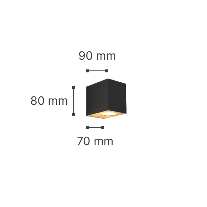 ItLighting Aplika Ex. Xorou 'Norman' ABS Lefki 1xGU10 9x7x8cm 80200424