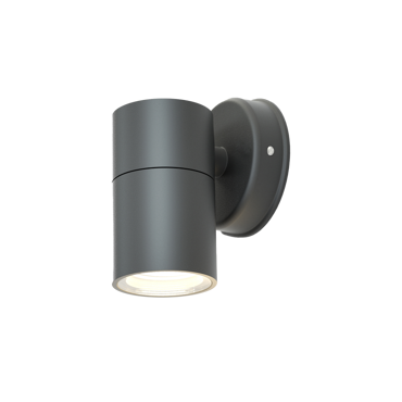 ItLighting Επιτοίχιο Σποτ Εξ. Χώρου 'Eklutna' Ανθρακί 1xGU10 11.3x11.3cm 80200544