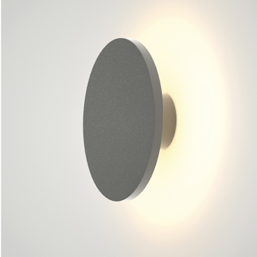 it-Lighting Απλίκα Τοίχου Geneva LED 8W 3CCT Εξωτερικού Χώρου Γκρι Φ17x5.5cm (80201130)