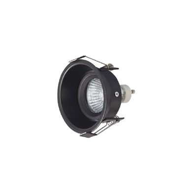 Inlight Downlight Σποτ GU10 σε Μαύρη Απόχρωση 8cm (X0010-Black)