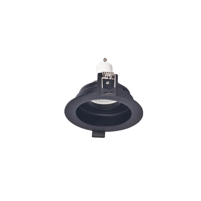 Inlight Downlight Spot GU10 se Mavri Apoxrosi 10cm (X00300B)