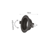 Inlight Downlight Spot GU10 se Mavri Apoxrosi 10cm (X00300B)