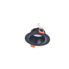 Inlight Downlight Spot GU10 se Mavri Apoxrosi 9cm (X00310B)