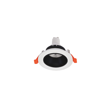 Inlight Downlight Σποτ GU10 σε Λευκή και Μαύρη Απόχρωση 9cm (X00310WB)