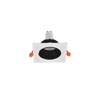 Inlight Downlight Spot GU10 se Lefki kai Mavri Apoxrosi 9.3x9.3cm (X00320WB)