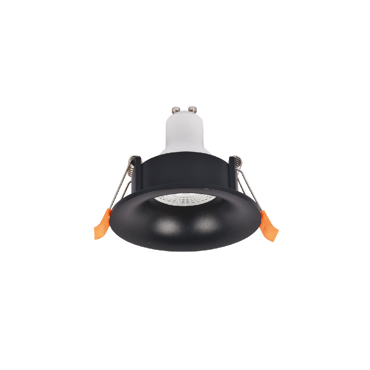 Inlight Downlight Σποτ GU10 σε Μαύρη Απόχρωση 6cm (X00340B)