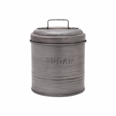 Estia Δοχείο Ζάχαρης Μεταλλικό Φ11x14cm με Αεροστεγές Καπάκι 01-13318
