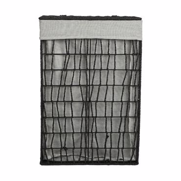 Estia Καλάθι Απλύτων NEST Μαύρο 2 Θέσεων 37x22x55cm 02-28077
