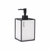Estia Antlia Sapouniou CAGE 450ml Keramiki Lefki me Metalliko Plaisio 02-30018