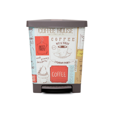 Dimitracas Καλάθι Απορριμμάτων Tatay CUBIK VINTAGE Πλαστικό Πολύχρωμο 23lt 06649.006