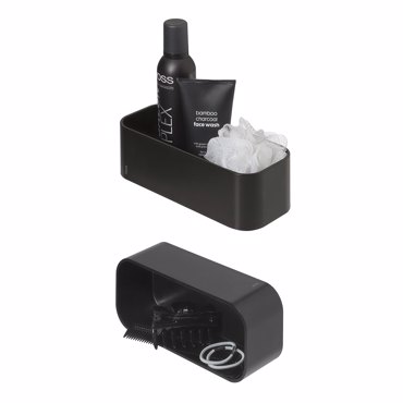 Tiger 2-Store Επιτοίχιο Ράφι 25 cm Black 1500010746