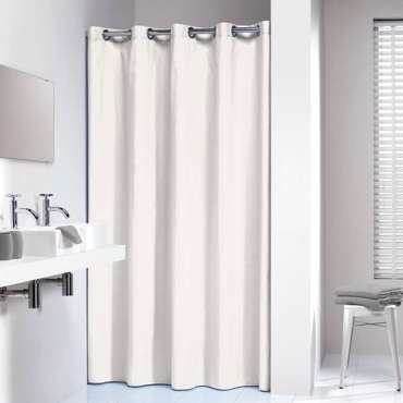 Sealskin Coloris 180x200 off-white κουρτίνα μπάνιου υφασμάτινη