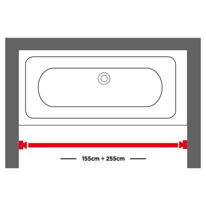 Sealskin 155-255 F20 mm chrome braxionas baniou ptussomenos