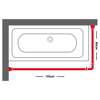 Sealskin 170x80 F20 mm white braxionas baniou gniakos