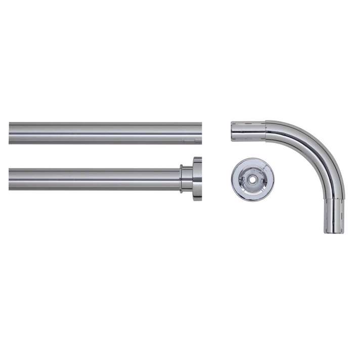 Sealskin 90x90 F28 mm chrome braxionas baniou gniakos