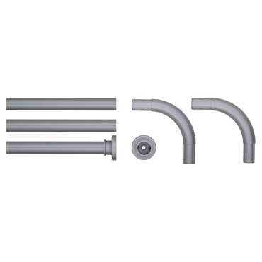 Sealskin 170x80 Φ28 mm mat aluminum βραχίονας μπάνιου γωνιακός