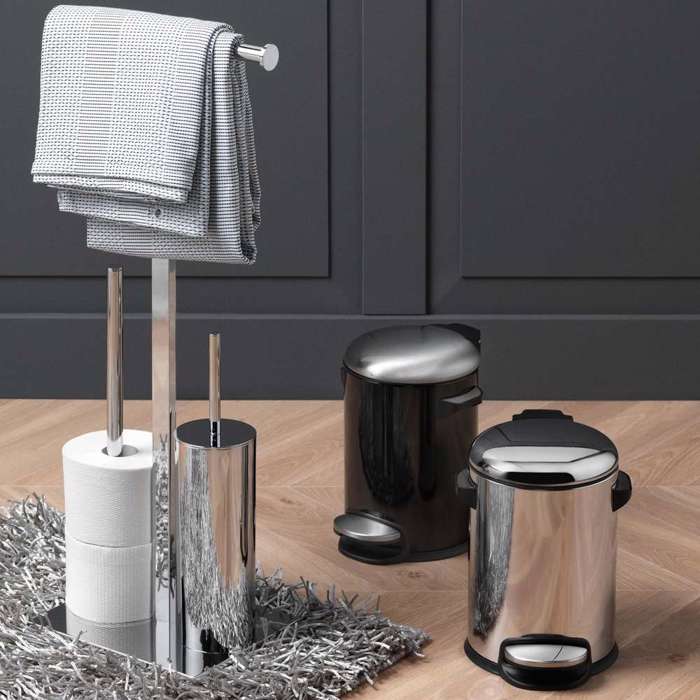 Sealskin Square chrome stant xartiou ugias + piggal
